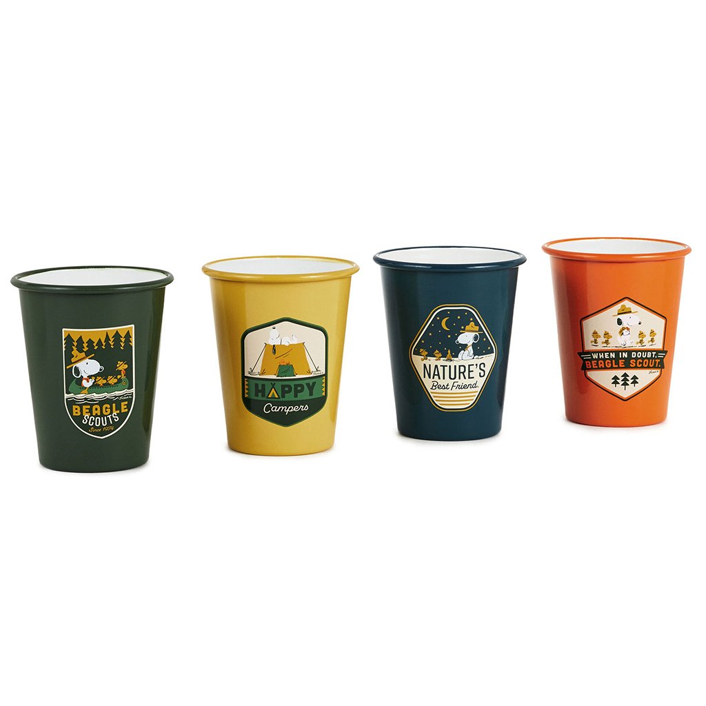 Hallmark  Peanuts® Beagle Scouts Drinking Cups, Set of 4