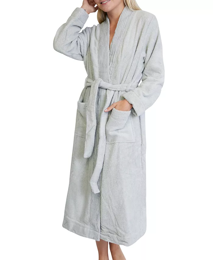 IGH Global Corporation 100% Turkish Cotton Pleated Robe