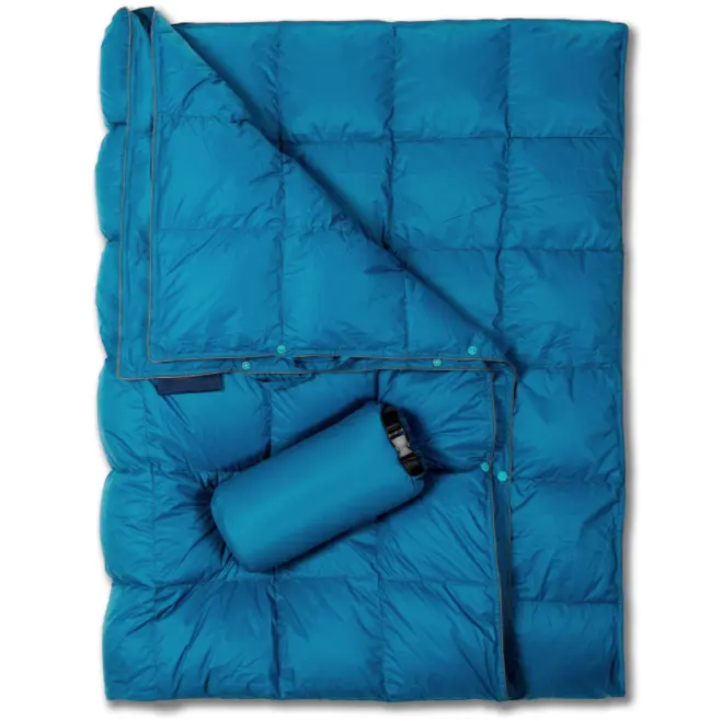 Wild Outdoor Camping Packable Down Blanket Water Resistant Warm and Lightweight Blanket for Camping Hiking