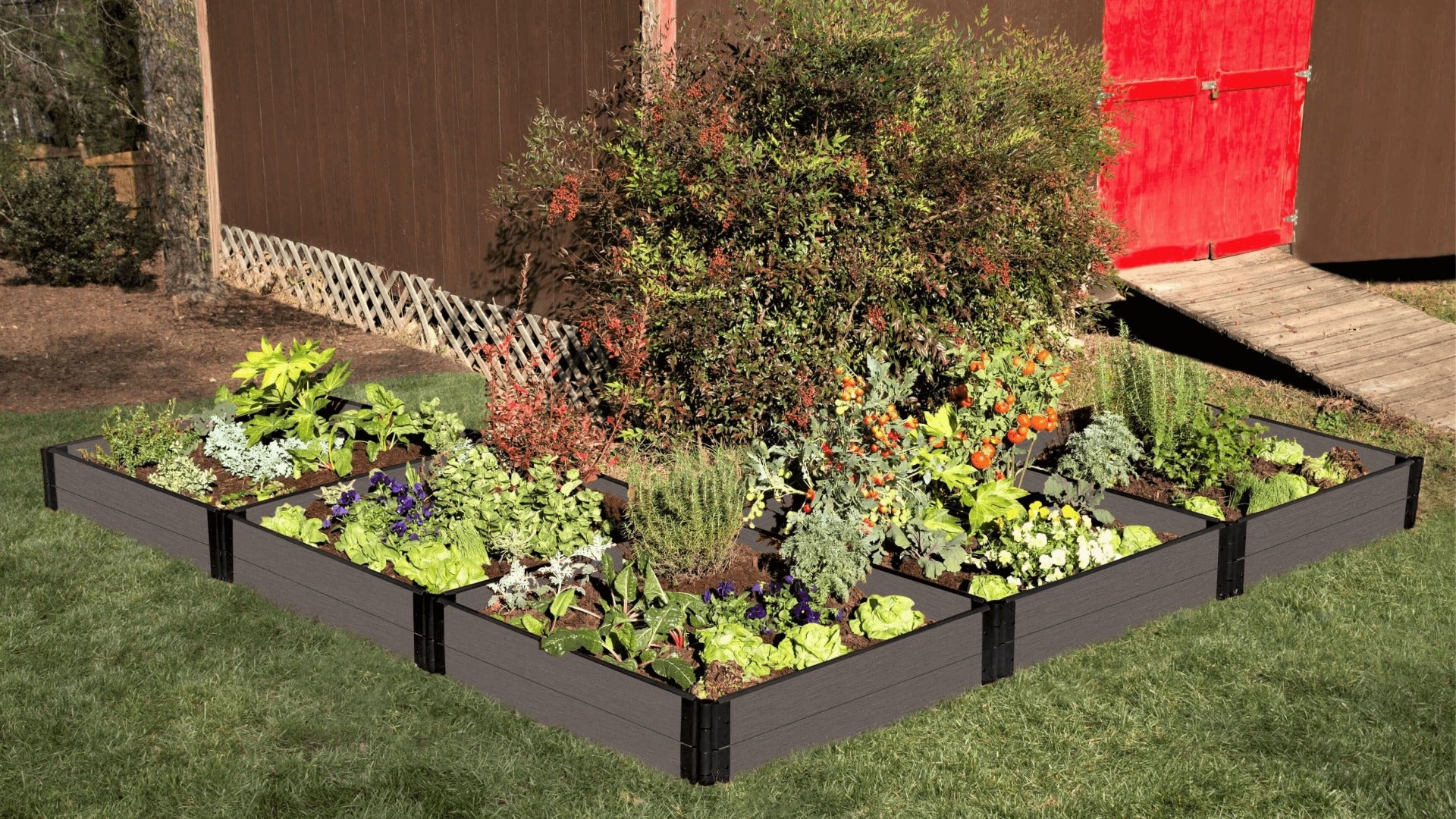 'L-Shaped' 12' x 12' Raised Garden Bed