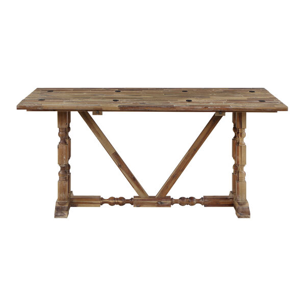 Vail II Natural Brown Fold Out Console Table