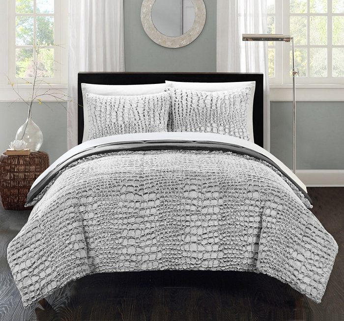 Chic Home Alligator 3-Pc Queen Comforter Set