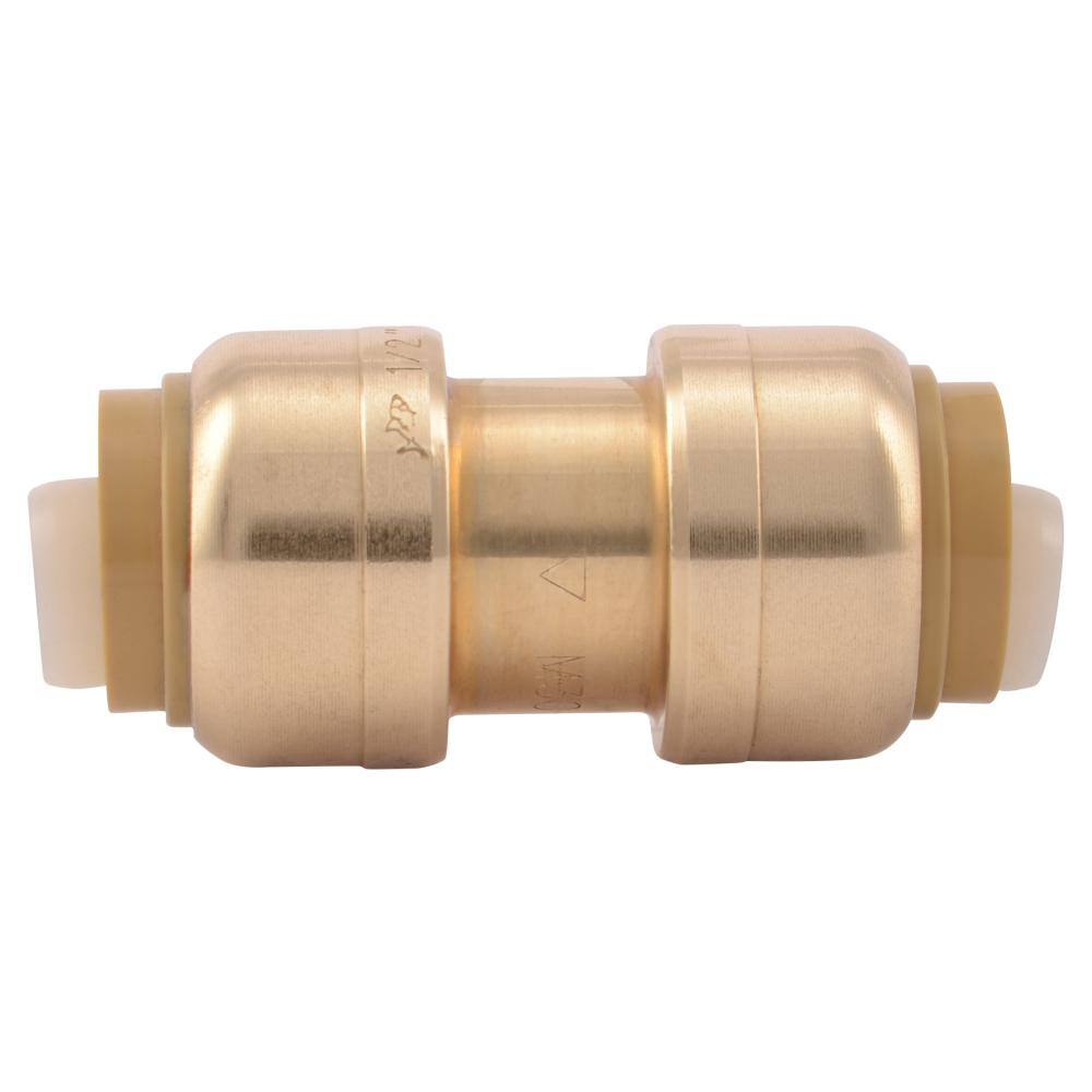 SharkBite 12 in. Push-to-Connect Brass Coupling Fitting Pro Pack (8-Pack) U008LFJ8