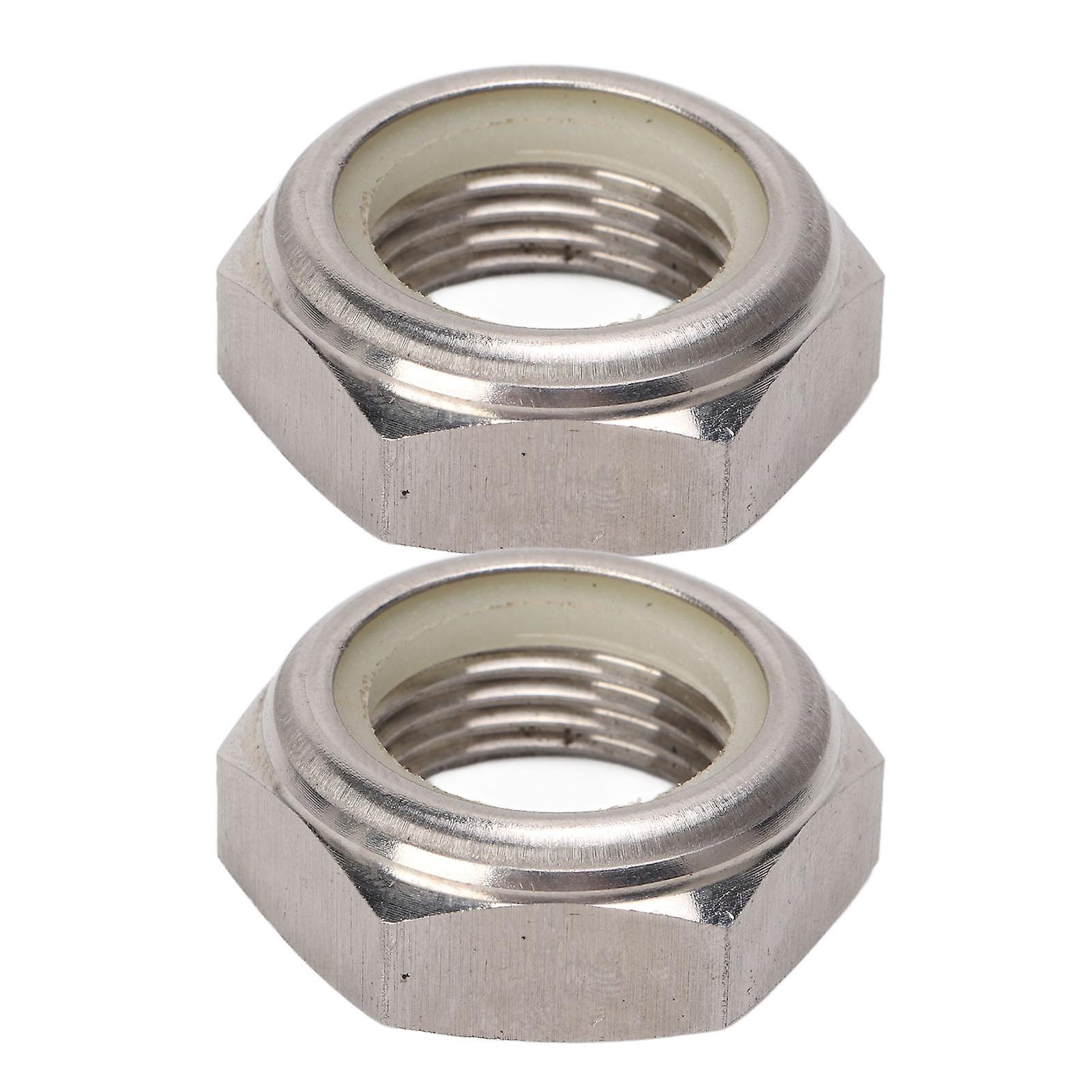 2pcs Stainless Steel Self Locking Nut 9018522043 Replacement For Outboard Motor Engine