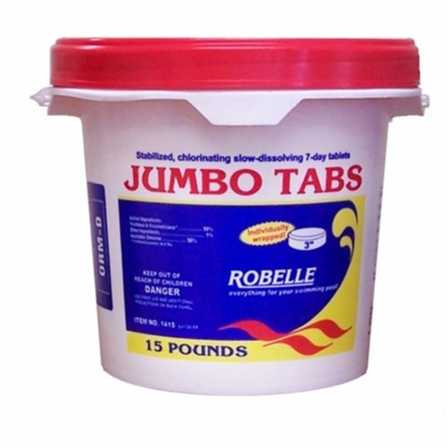 Robelle 1415 3 in. Jumbo Chlorine Tabs&#44; 15 lbs.