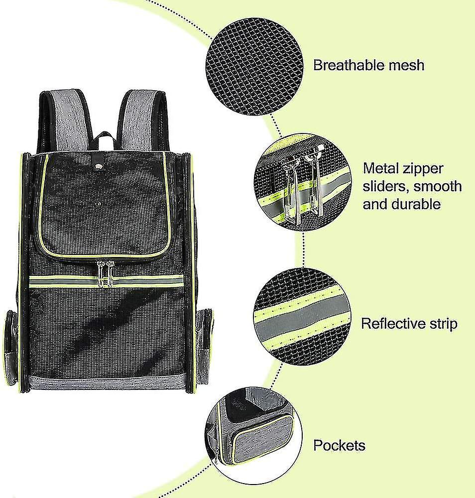 Dog Backpacks Pet Carrier For Cat Puppy Rabbit Small Dogs Transport Black