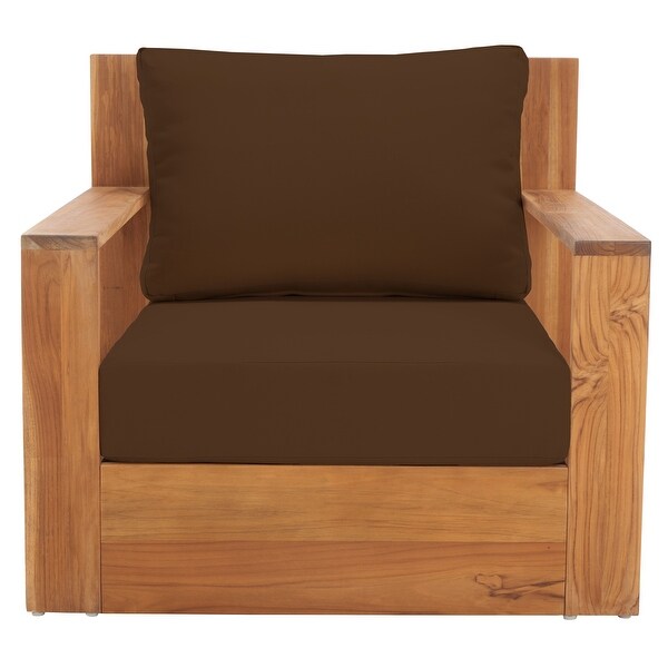 SAFAVIEH Couture Outdoor Kauai Solid Wood Patio Chair