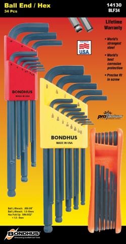 Bondhus BH14130 Triple Pack L Wrench