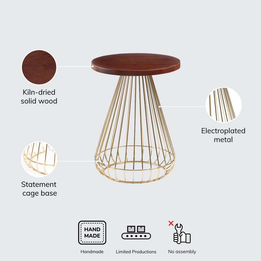 Melody Designer Cage Table   Contemporary   Side Tables And End Tables   by MH London  Houzz