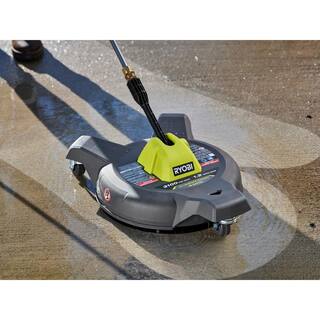 RYOBI 12 in. 3100 PSI Electric Pressure Washer Surface Cleaner with Caster Wheels RY31SC312