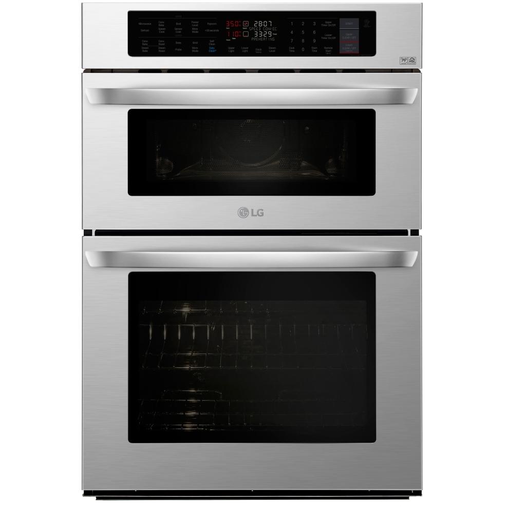 LG 30-inch, 6.4 cu.ft. Built-in Combination Wall Oven with Wi-Fi LWC3063ST