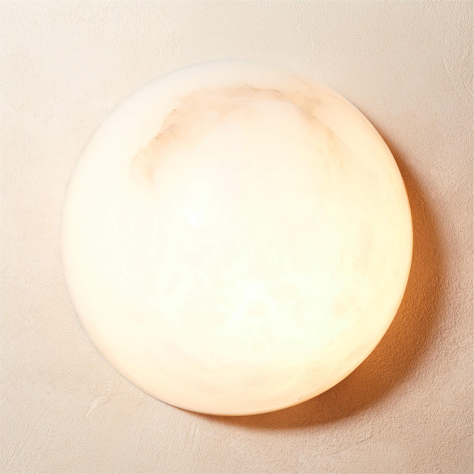 Semicircular Alabaster Wall Lamp