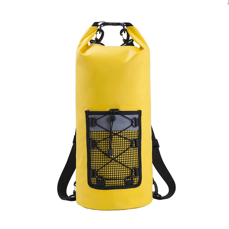 Outdoor Multifunctional 20Litres Camouflage Waterproof Cylinder Bag Open Water Swim Tow Float Buoy Dry Bag