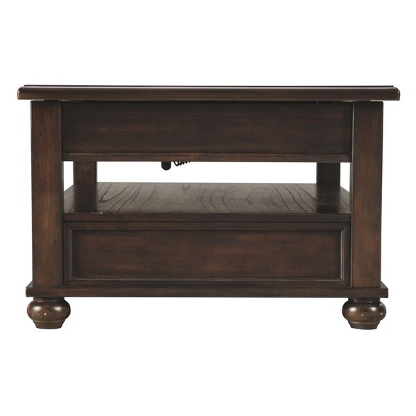 Barilanni Casual Lift Top Cocktail Table Dark Brown