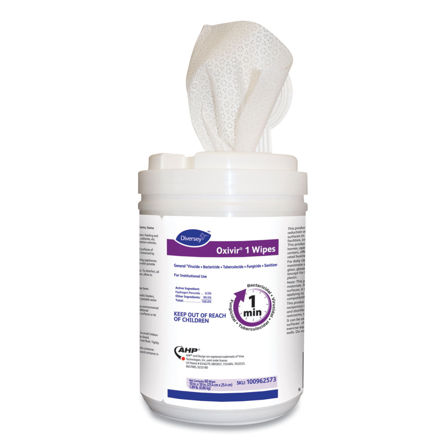 Oxivir 1 Wipes by Diverseyandtrade; DVO100962573