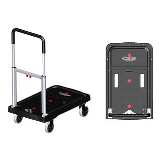 Magna Cart Aluminum 4-Wheel Folding Platform Transport Cart with 300 lbs. Capacity FF