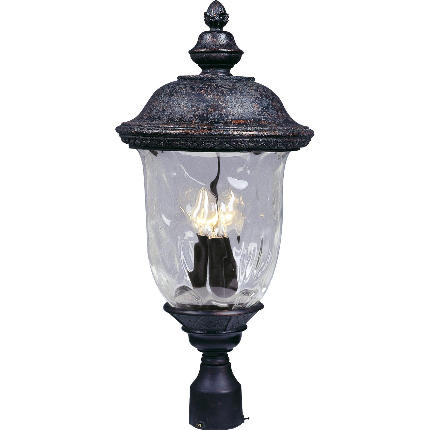 Maxim Carriage House DC Three Light 26-Inch Outdoor Post Light