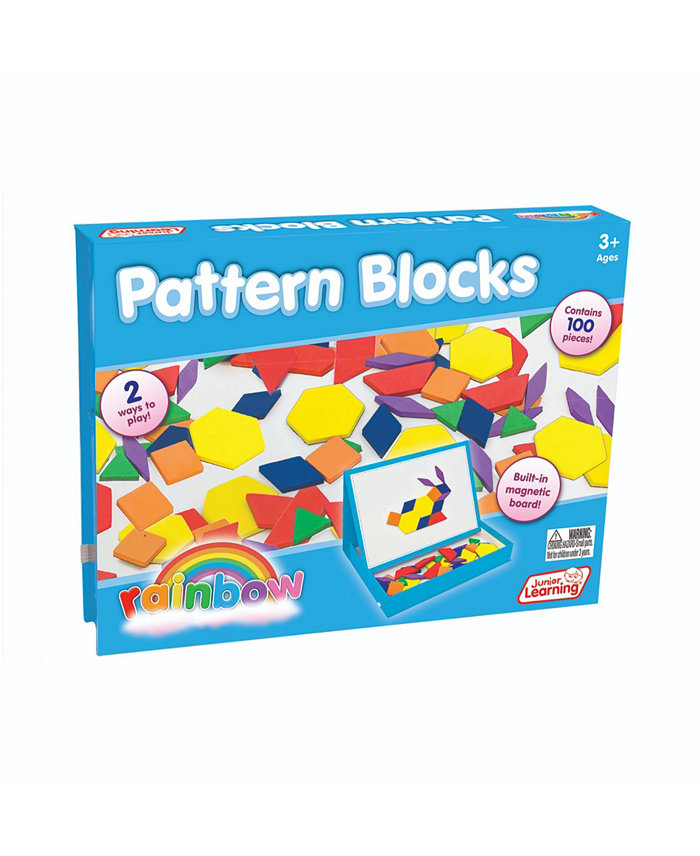 Redbox Junior Learning Rainbow Pattern Blocks - Magnetic Activities Learning Set