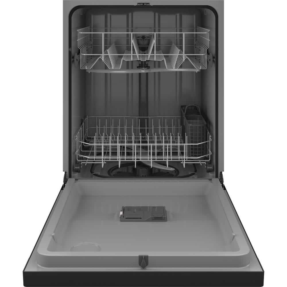 GE 24 in BuiltIn Tall Tub Front Control Black Dishwasher with Power Cord Dry Boost 59 dBA