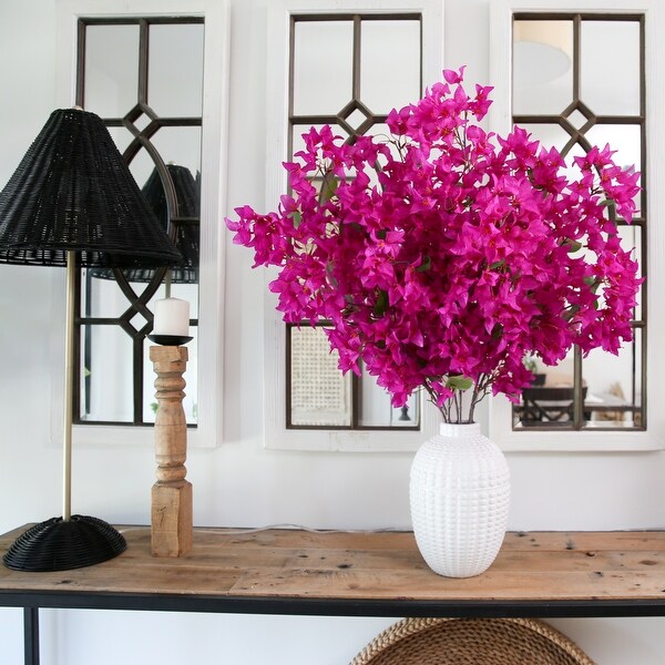 40 Artificial Purple Bougainvillea Arrangement with Vase