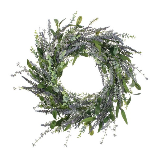 Sullivans Artificial Lavender Wreath 26 quot h Purple