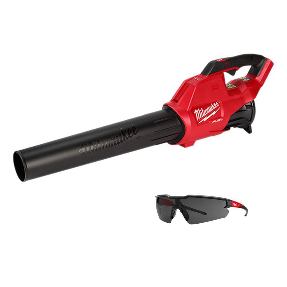 MW M18 FUEL 120 MPH 450 CFM 18-Volt Lithium-Ion Brushless Cordless Handheld Blower with Tinted Safety Glasses (Tool-Only) 2724-20-48-73-2005