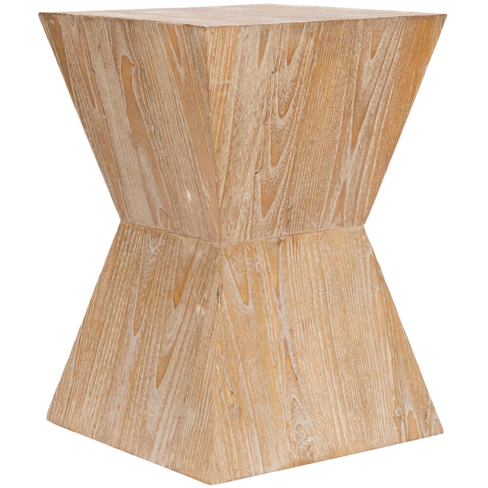 SAFAVIEH Bali Sugkai Wood Side Table   14\