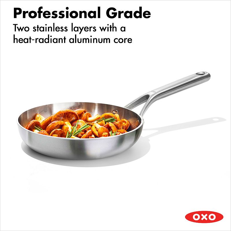 OXO Mira 3-Ply Stainless Steel 8-in. Frypan