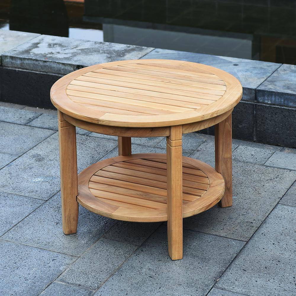 Cambridge Casual Heaton Natural Teak Wood Outdoor Coffee Table