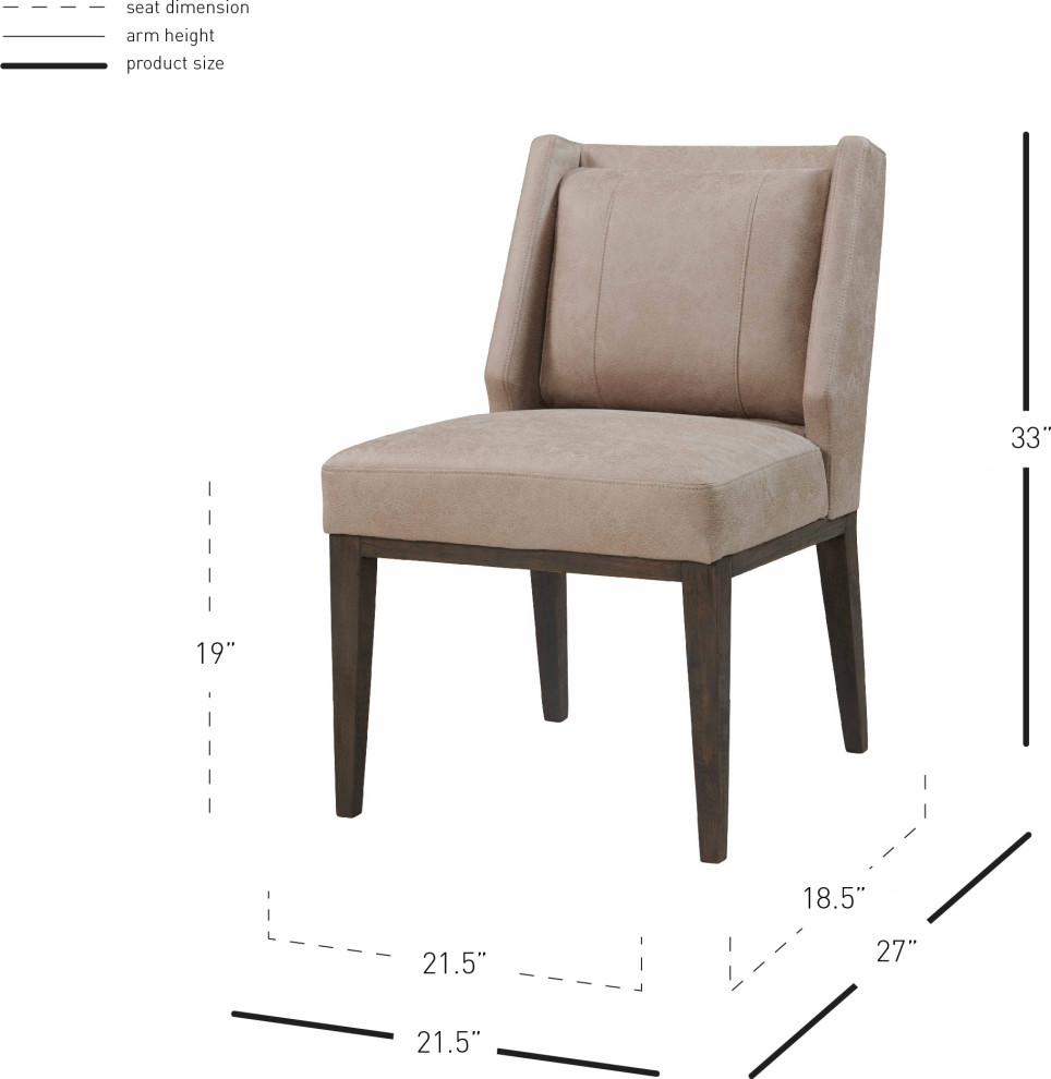 Ethan Leather Dining Chair   Transitional   Dining Chairs   by HedgeApple  Houzz