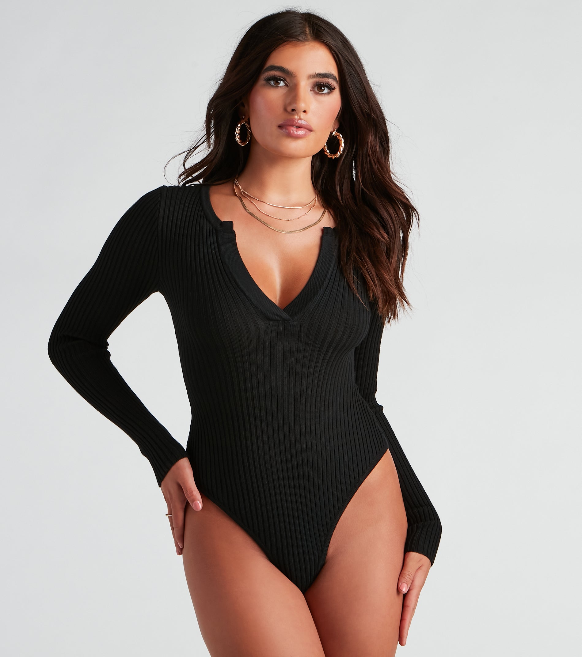 Confident Chick V-Neck Bodysuit