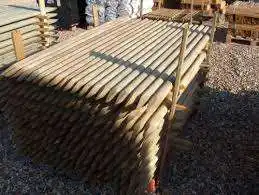 Wooden Stakes Wood Pole application Lodge Pole Garden and Farm