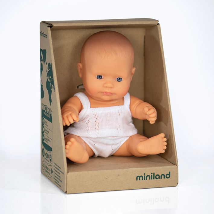 Newborn Baby Doll Caucasian Boy 8 1/4