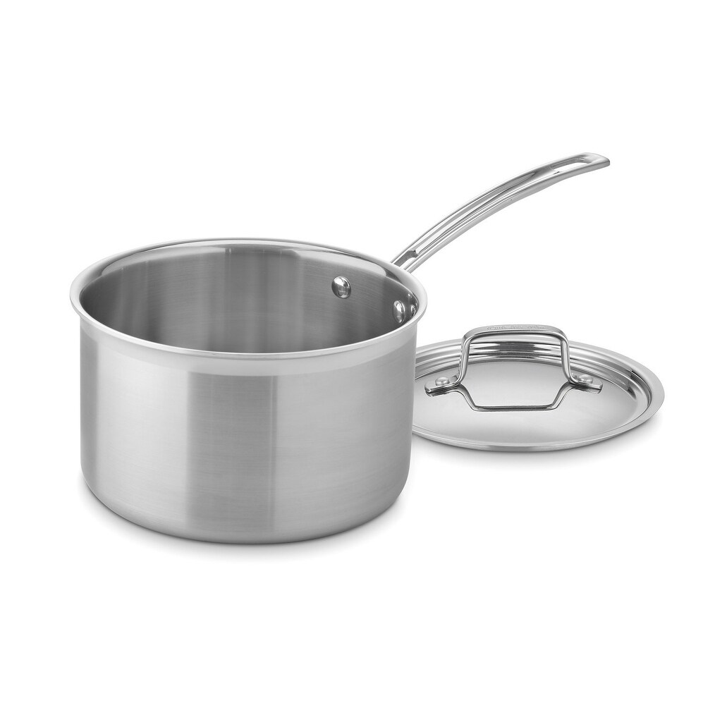 Cuisinart MCP194 20N MultiClad Pro Stainless Steel 4 Quart Saucepan with Cover