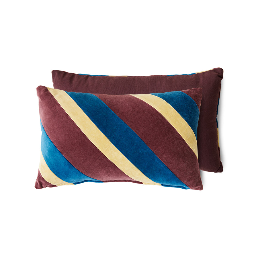 Striped velvet pillow Speakeasy