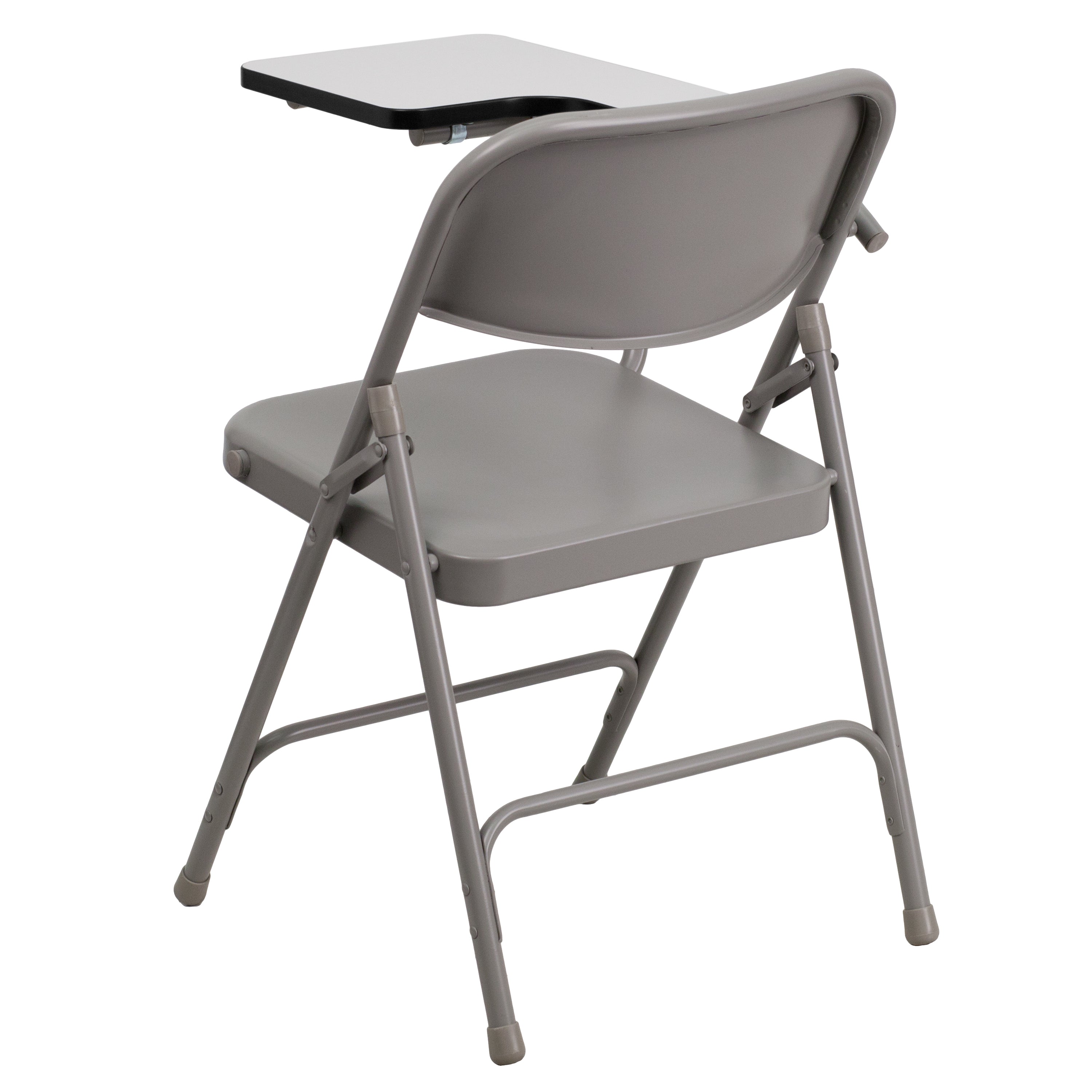 Flash Furniture 2 Pack Premium Steel Folding Chair with Right Handed Tablet Arm