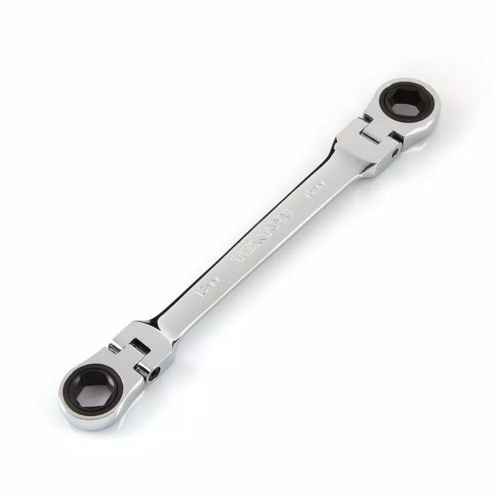 TEKTON 13 mm x 15 mm Flex-Head Ratcheting Box End Wrench and#8211; XDC Depot