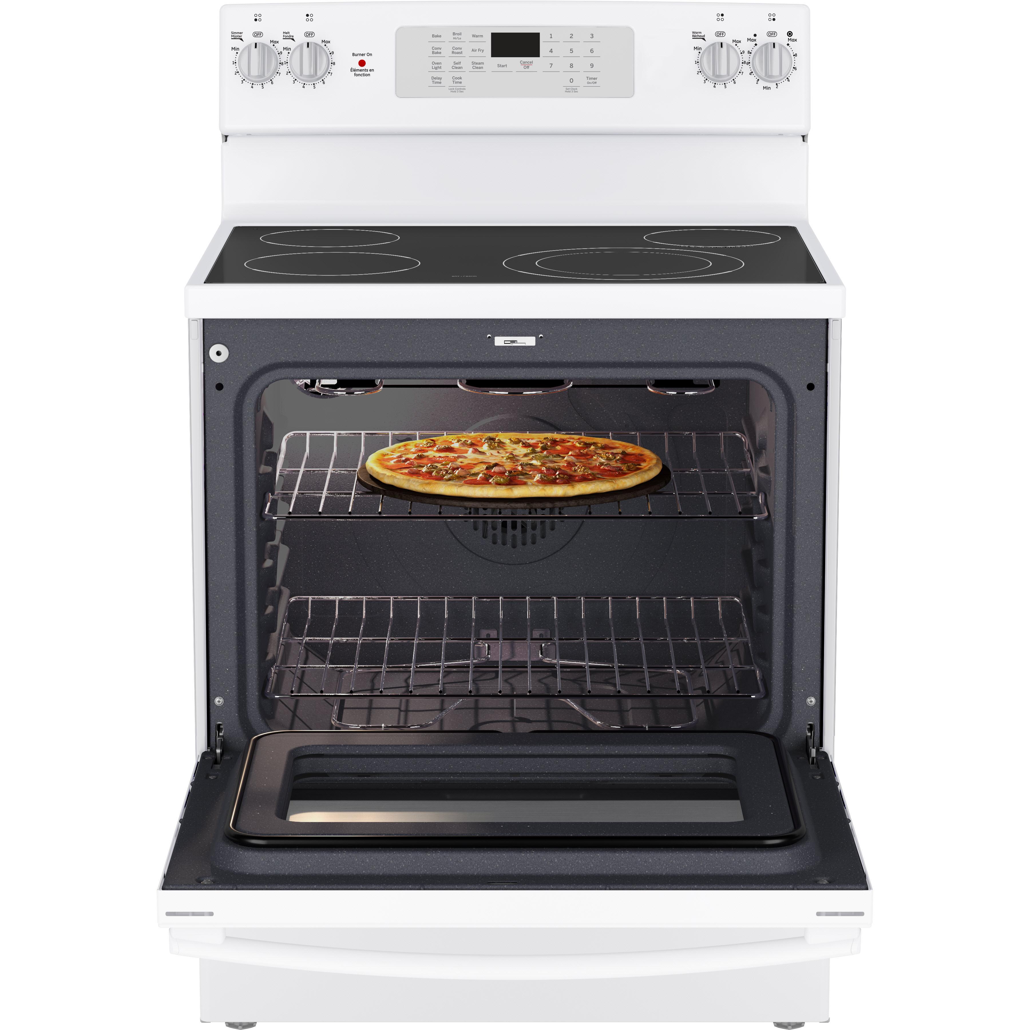 GE 30-inch Freestanding Electric Range JCB830DVWW