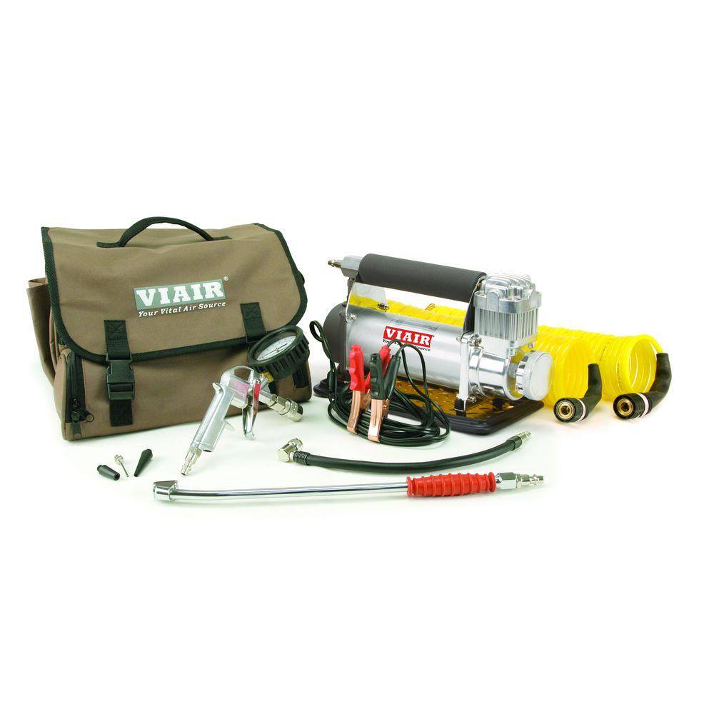 VIAIR 450P RV Automatic Portable Compressor Kit 12-Volt(12v) Tire Pump Class A Tire Inflator For up to 42