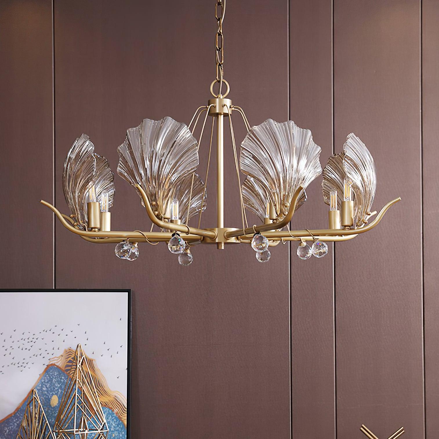 Shell Crystal Chandelier