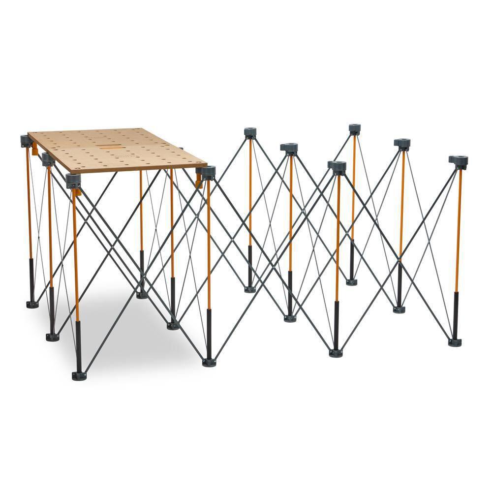 BORA 48 in. x 72 in. x 36 in. H Steel Tall Centipede Work Support Sawhorse CT12