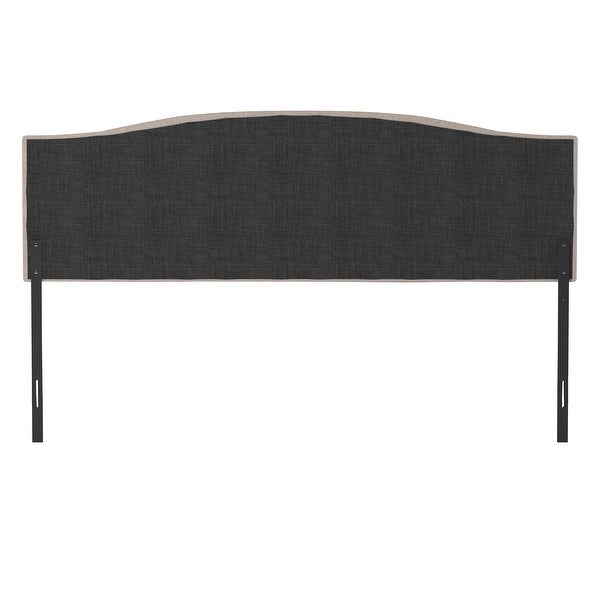 Living Essentials by Hillsdale Provence Upholstered Arch Adjustable Tufted Headboard - - 33142601