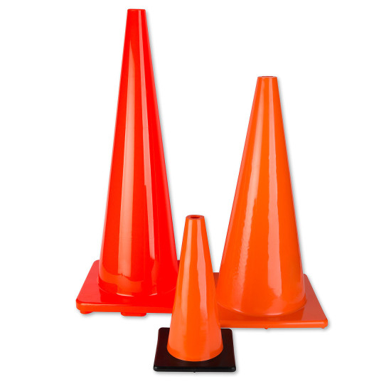 S S Worldwide Large Orange Cones