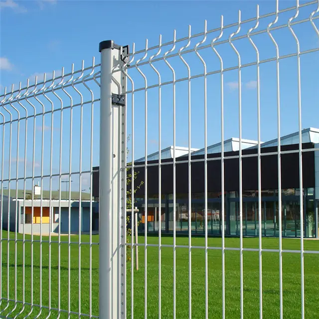 High quality decorative garden pvc coated 6 gauge v folds 3d welded curved wire mesh fence panels