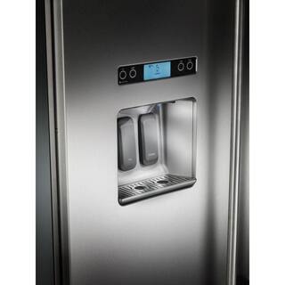 KitchenAid 25.2 cu. ft. Built-In Side by Side Refrigerator in Stainless Steel KBSD612ESS