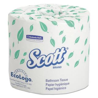 Scott 4.1 in. x 4 in. Sheet Standard Bathroom Tissue 2-Ply (20 Rolls) KCC13607