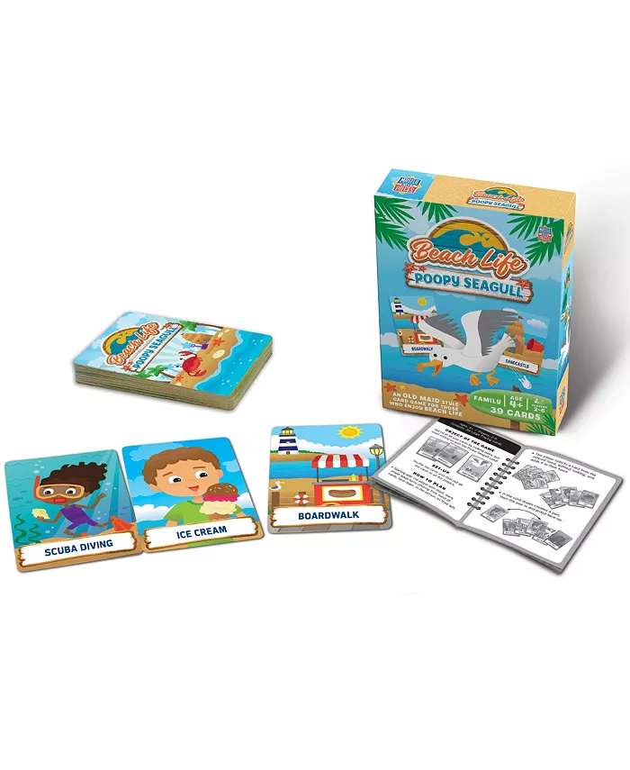 MasterPieces Puzzles Beach Life - Poopy Seagull Kids and Family Card Game