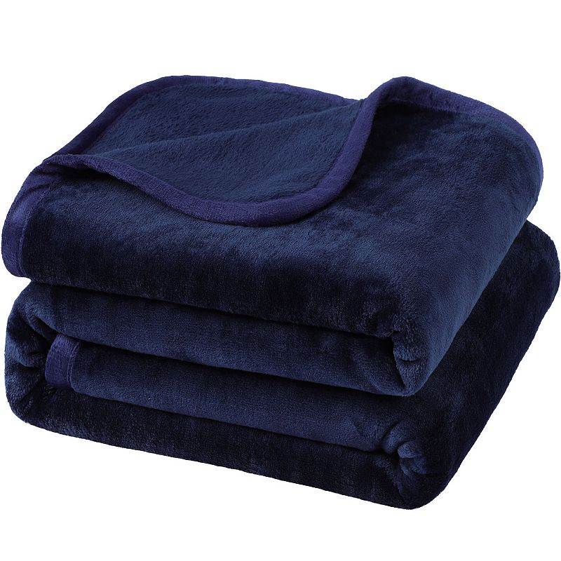 Soft Luxury Flannel Fleece Bed Blankets 1 Pc Throw 50x60