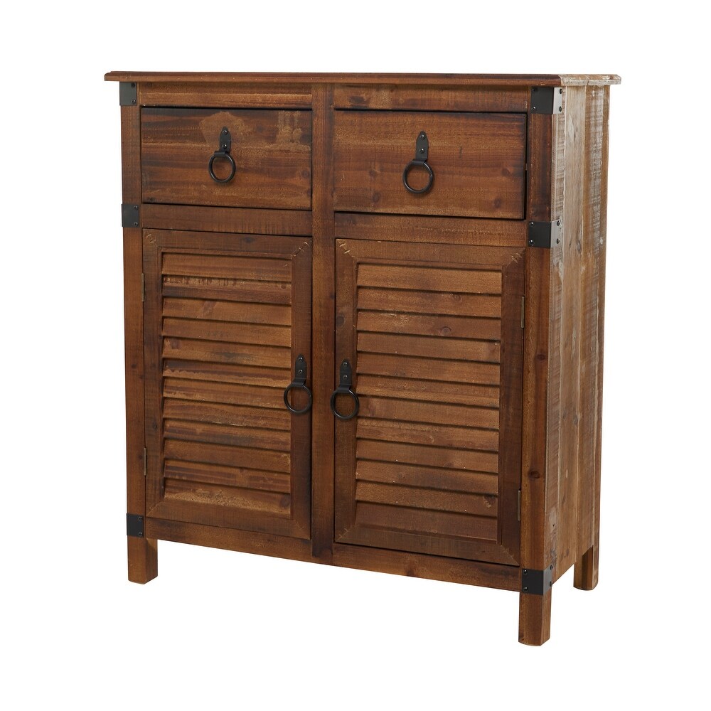 Brown Wood Rustic Cabinet 35 x 32 x 14   32 x 14 x 35