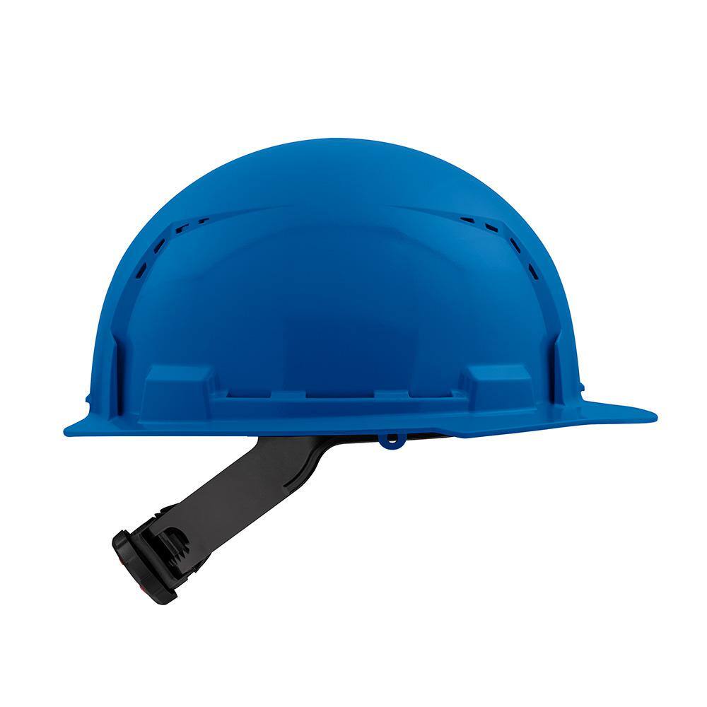 MW BOLT Blue Type 1 Class C Front Brim Vented Hard Hat with 4-Point Ratcheting Suspension (10-Pack) 48-73-1204X10